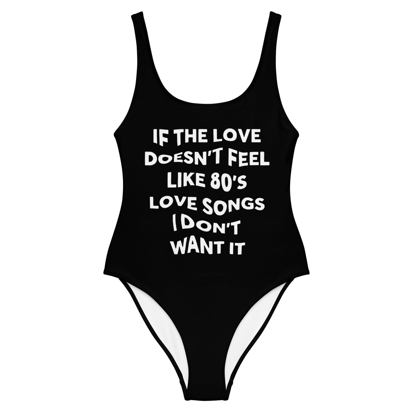 80's Love Songs One-Piece Swimsuit
